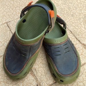 CROCS Yukon Vista Black/Khaki Green Clogs Men’s Size 13